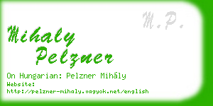 mihaly pelzner business card